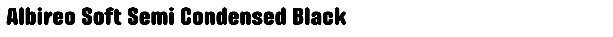 Albireo Soft Semi Condensed Black image